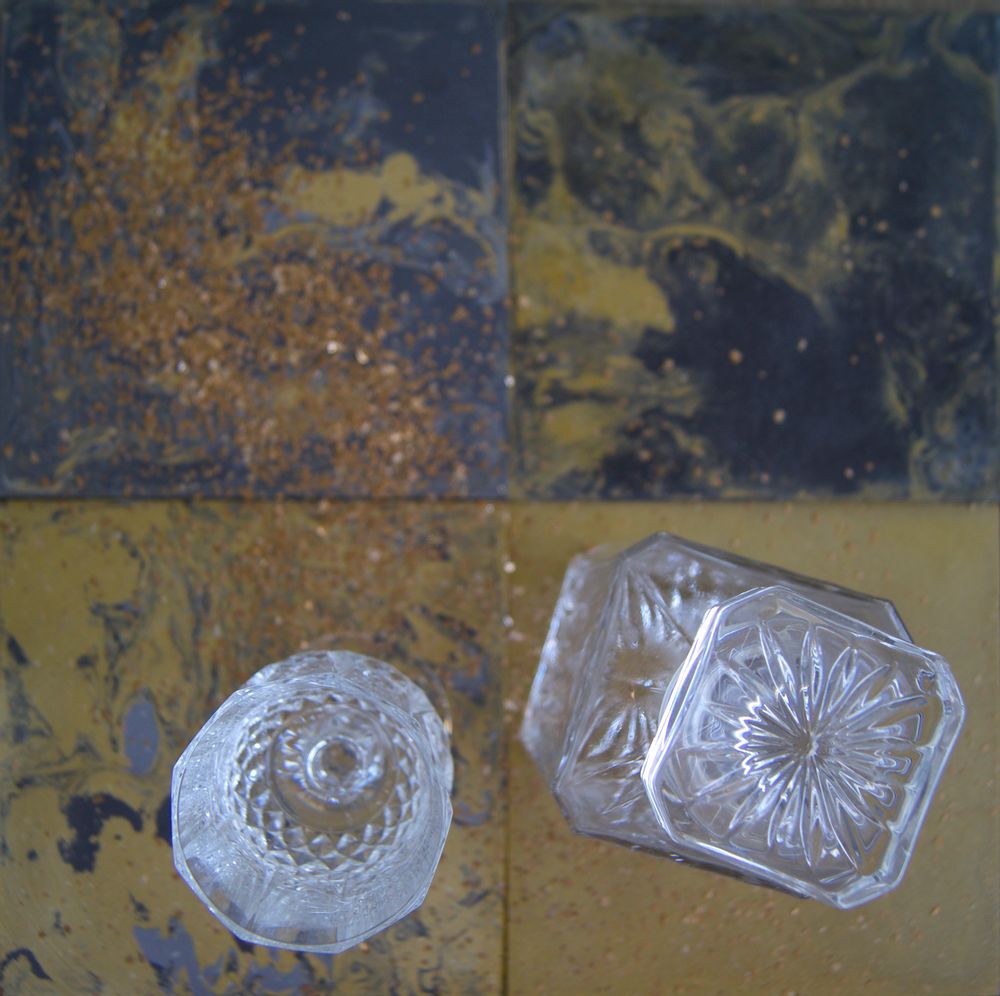 Cement tiles - Gold and Silver Cement Tiles - ILOT COLOMBO
