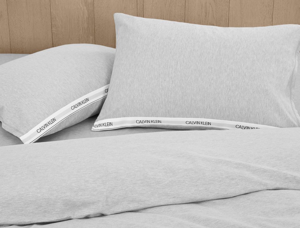 Bed linens - Classic Logo Heather Grey / Duvet Set - CALVIN KLEIN