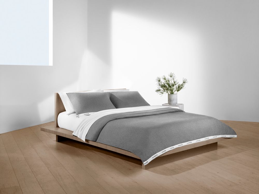 Bed linens - Classic Logo Heather Grey / Duvet Set - CALVIN KLEIN