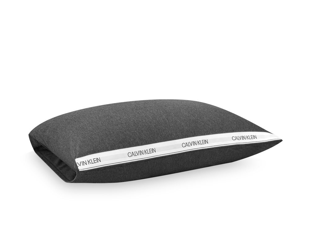 Linge de lit - Classic Logo Charcoal / Parure de lit en jersey et modal - CALVIN KLEIN