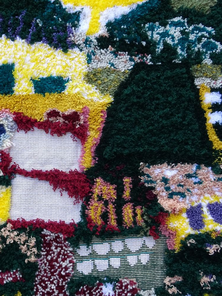 Tapis - Village holidays (tapis mural – 203) - SARA PEREIRA ATELIER