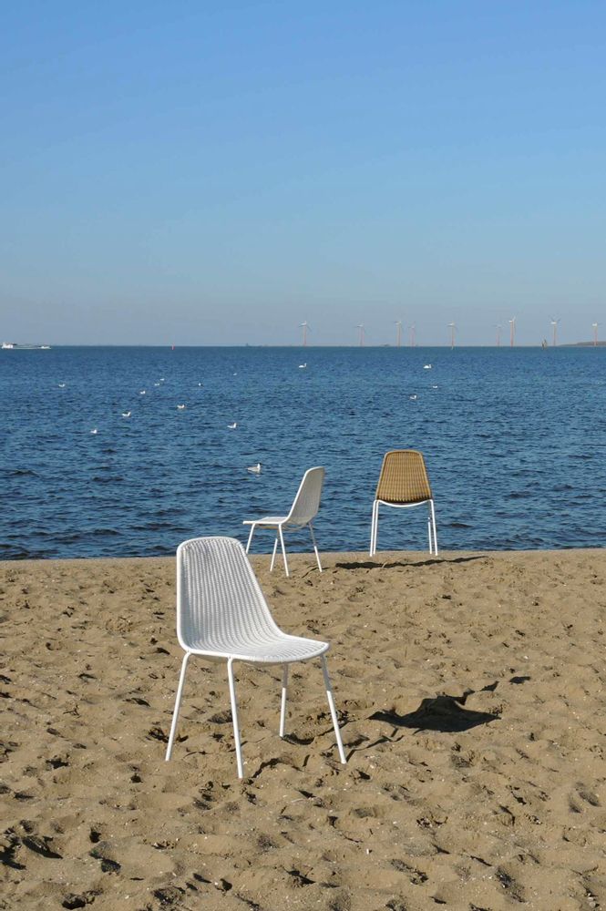 Chairs for hospitalities & contracts - Basket chair white/white* outdoor | chair - FEELGOOD DESIGNS