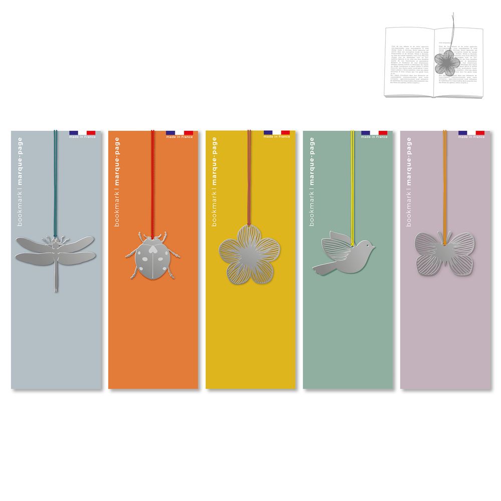 Office sets - stainless steel bookmark - Nature - TOUT SIMPLEMENT,