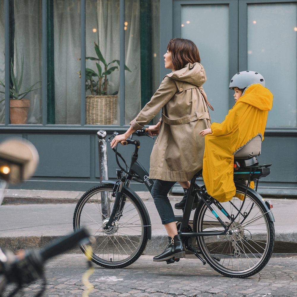 Mode enfantine - L'imperméable pour siège de vélo - RAINETTE