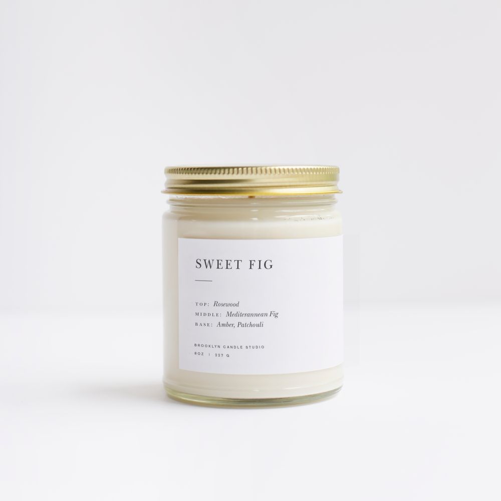 Objets design - Sweet Fig Minimalist Bougie - BROOKLYN CANDLE STUDIO