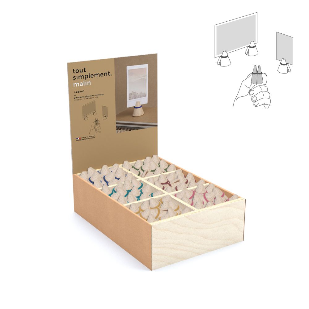 Stationery - Photo & memo clip / i-cone - TOUT SIMPLEMENT,