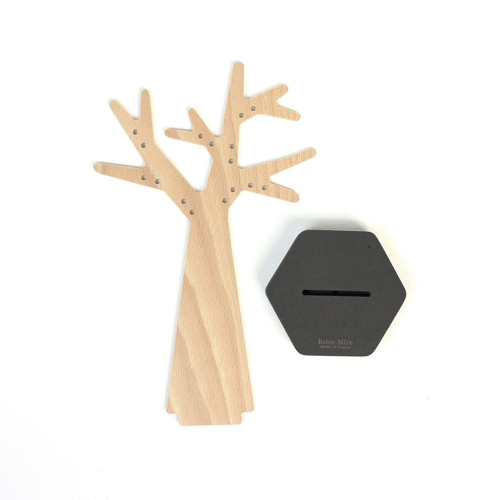 Bijoux - Arbre à boucles d'oreilles socle hexagonal | arbre à boucles d'oreilles - REINE MÈRE