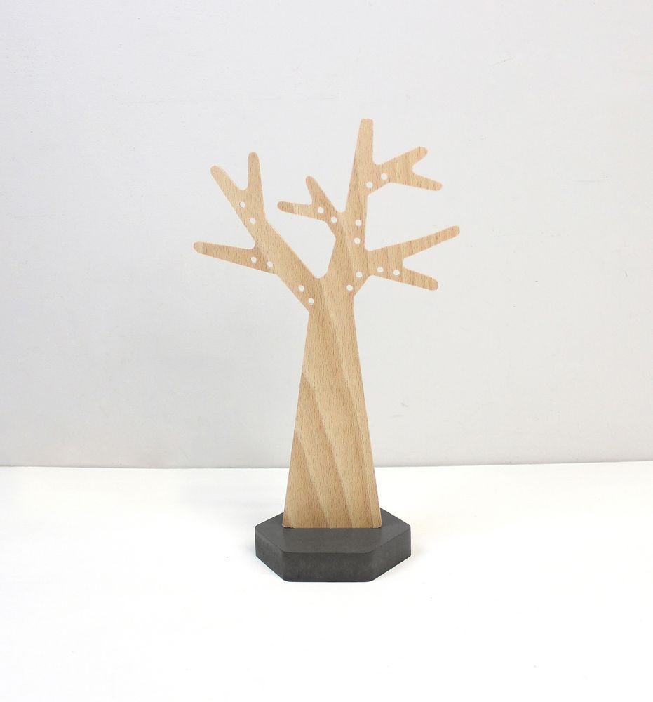 Bijoux - Arbre à boucles d'oreilles socle hexagonal | arbre à boucles d'oreilles - REINE MÈRE