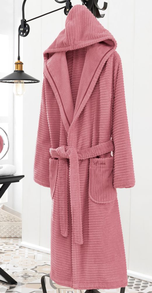Bathrobes - Stripe Man & Lady Bathrobe - SOFT COTTON