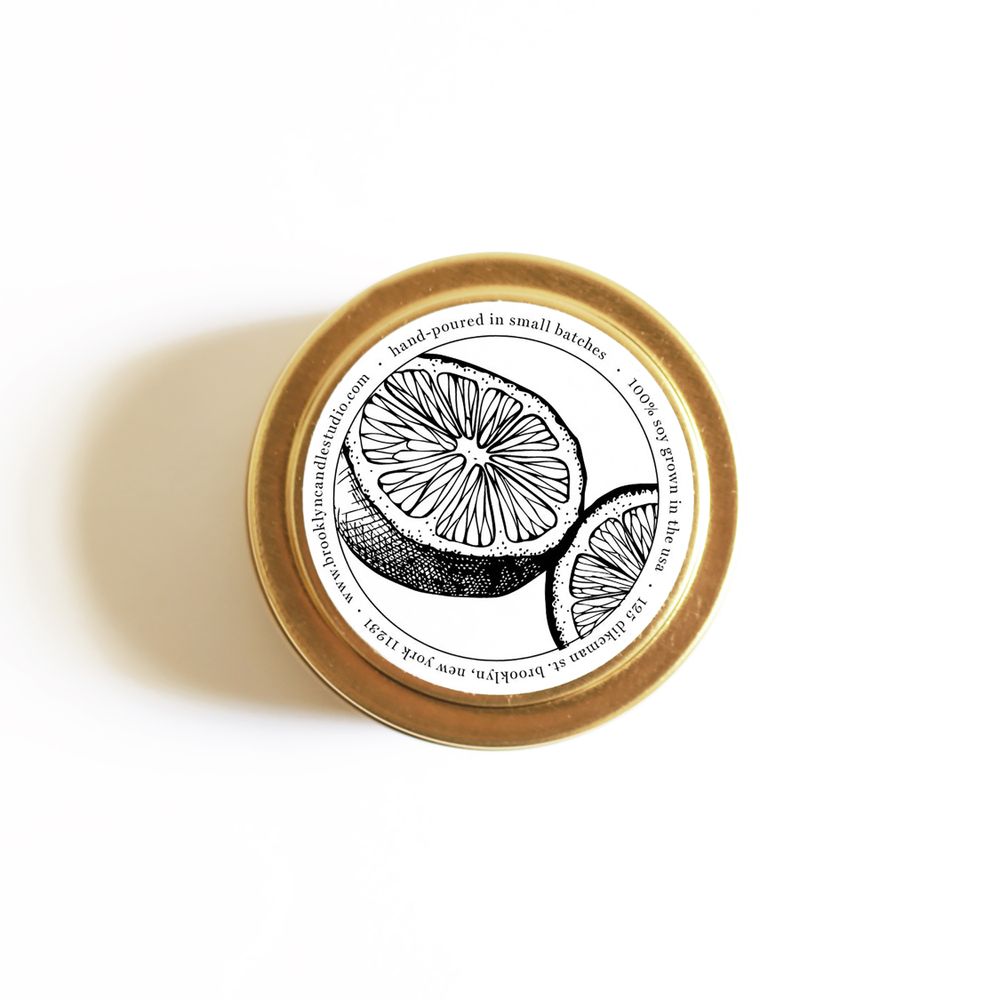 Accessoires à poser - Japanese Citrus Gold Travel Bougie - BROOKLYN CANDLE STUDIO