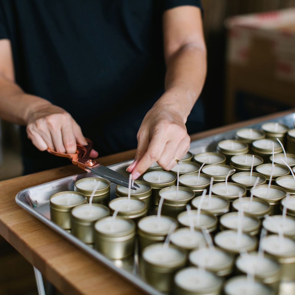 Autres fournitures bureau  - Sweet Fig Gold Travel Bougie - BROOKLYN CANDLE STUDIO