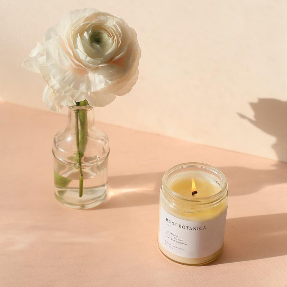 Autres fournitures bureau - Rose Botanica Minimalist Bougie - BROOKLYN CANDLE STUDIO