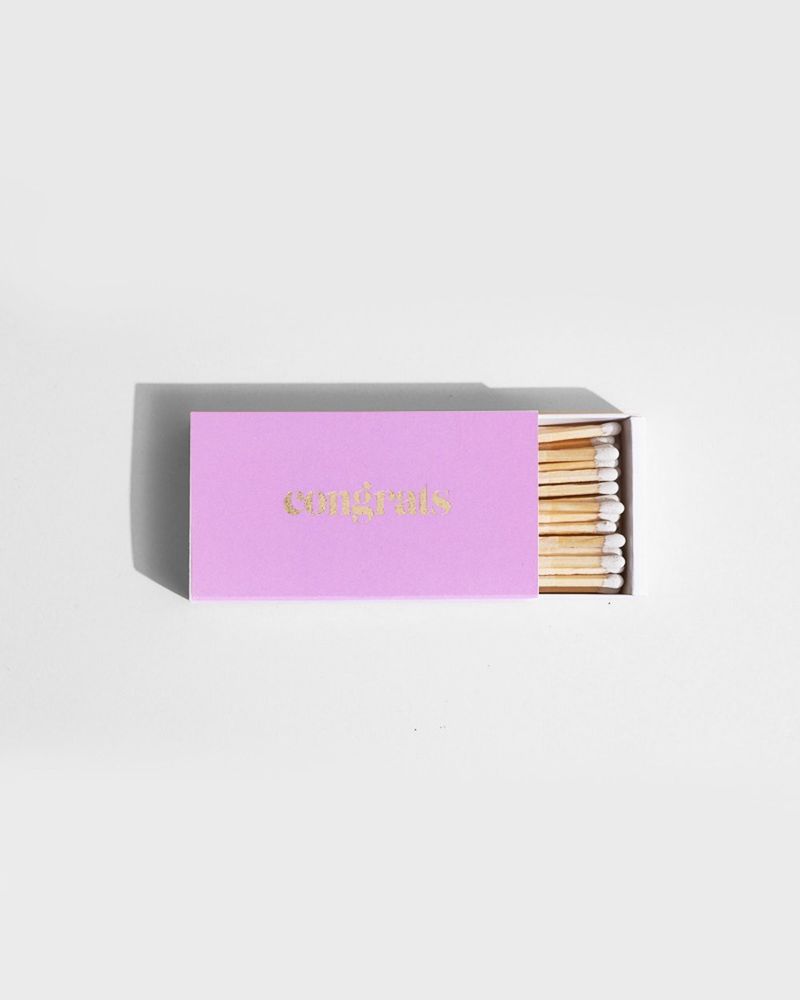 Autres fournitures bureau  - Congrats Lilac Allumettes Longues - BROOKLYN CANDLE STUDIO