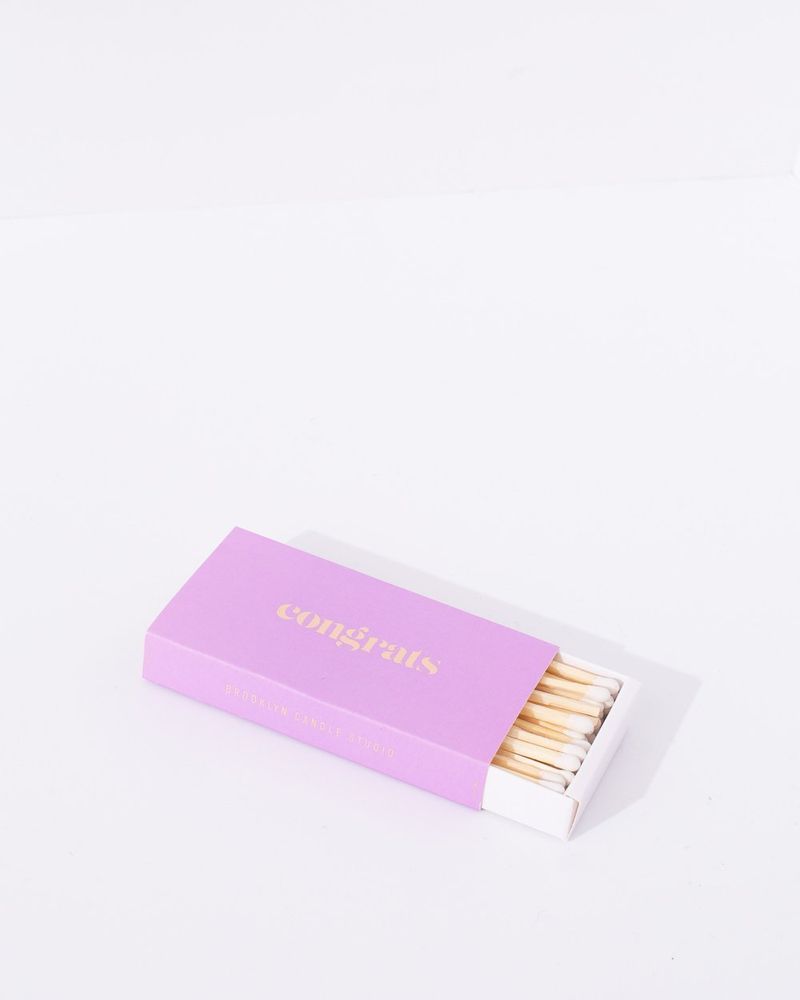 Autres fournitures bureau  - Congrats Lilac Allumettes Longues - BROOKLYN CANDLE STUDIO