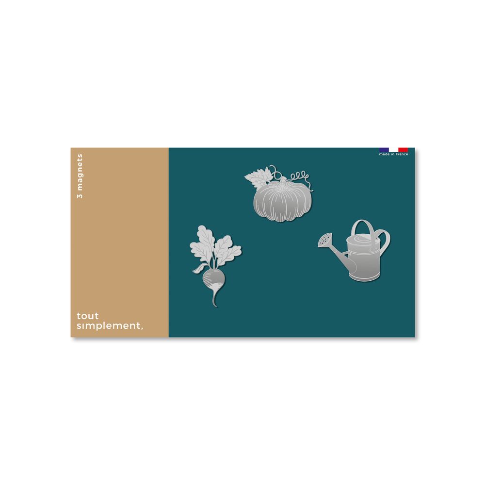 Customizable objects - Stainless steel magnet - Garden - TOUT SIMPLEMENT,