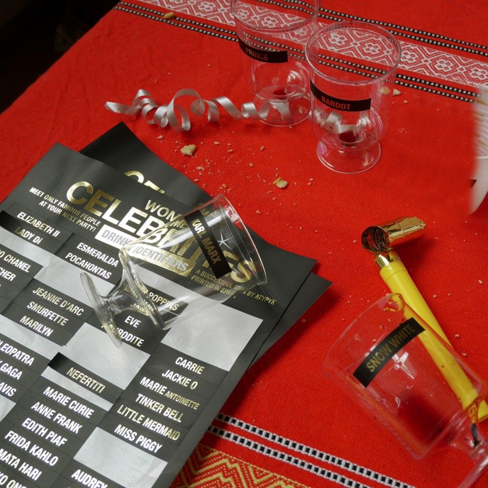 Cadeaux - MARQUES VERRES CÉLÉBRITÉS - ATYPYK