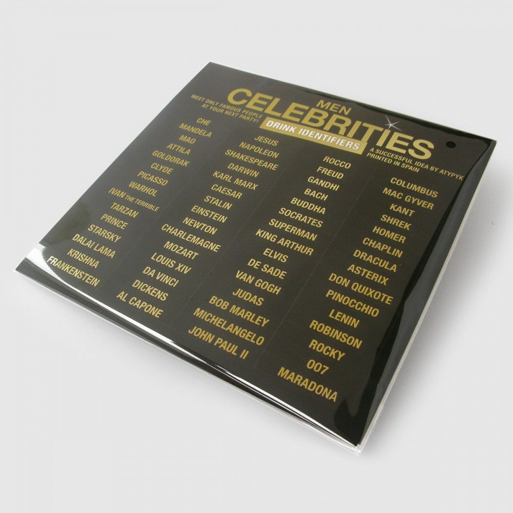 Cadeaux - MARQUES VERRES CÉLÉBRITÉS - ATYPYK