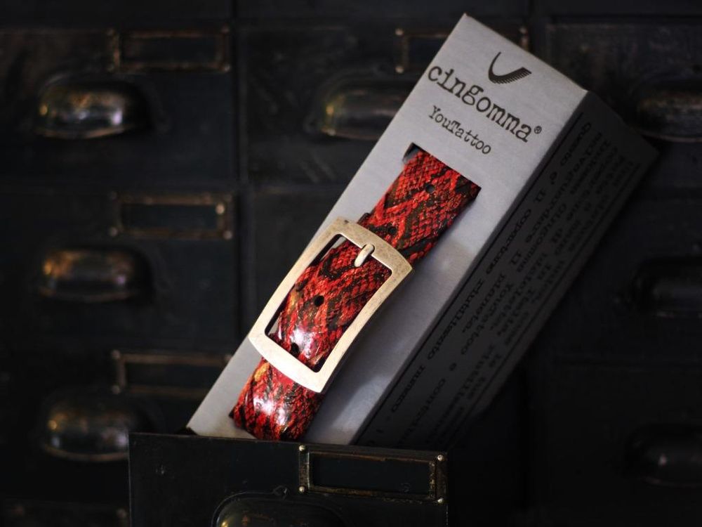 Leather goods - YOUTATTO GRAPHICS BELT - CINGOMMA