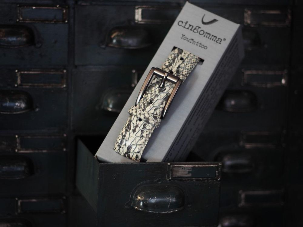 Leather goods - YOUTATTO GRAPHICS BELT - CINGOMMA