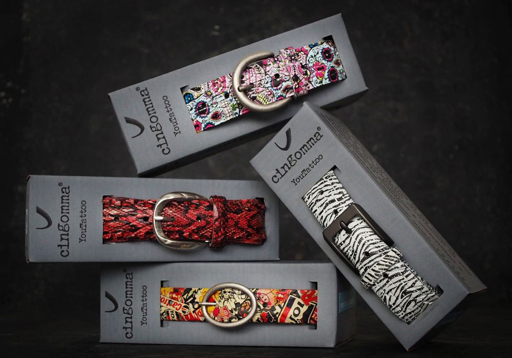 Leather goods - YOUTATTO GRAPHICS BELT - CINGOMMA