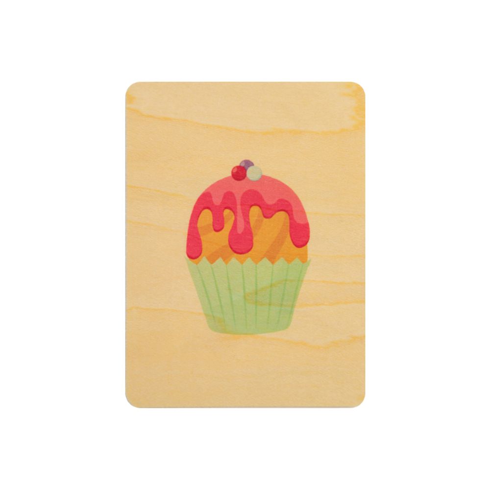 Carterie - Set cartes anniversaires Cupcakes - WOODHI