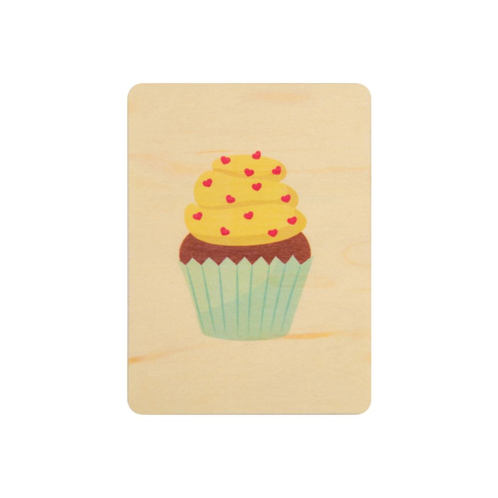 Carterie - Set cartes anniversaires Cupcakes - WOODHI