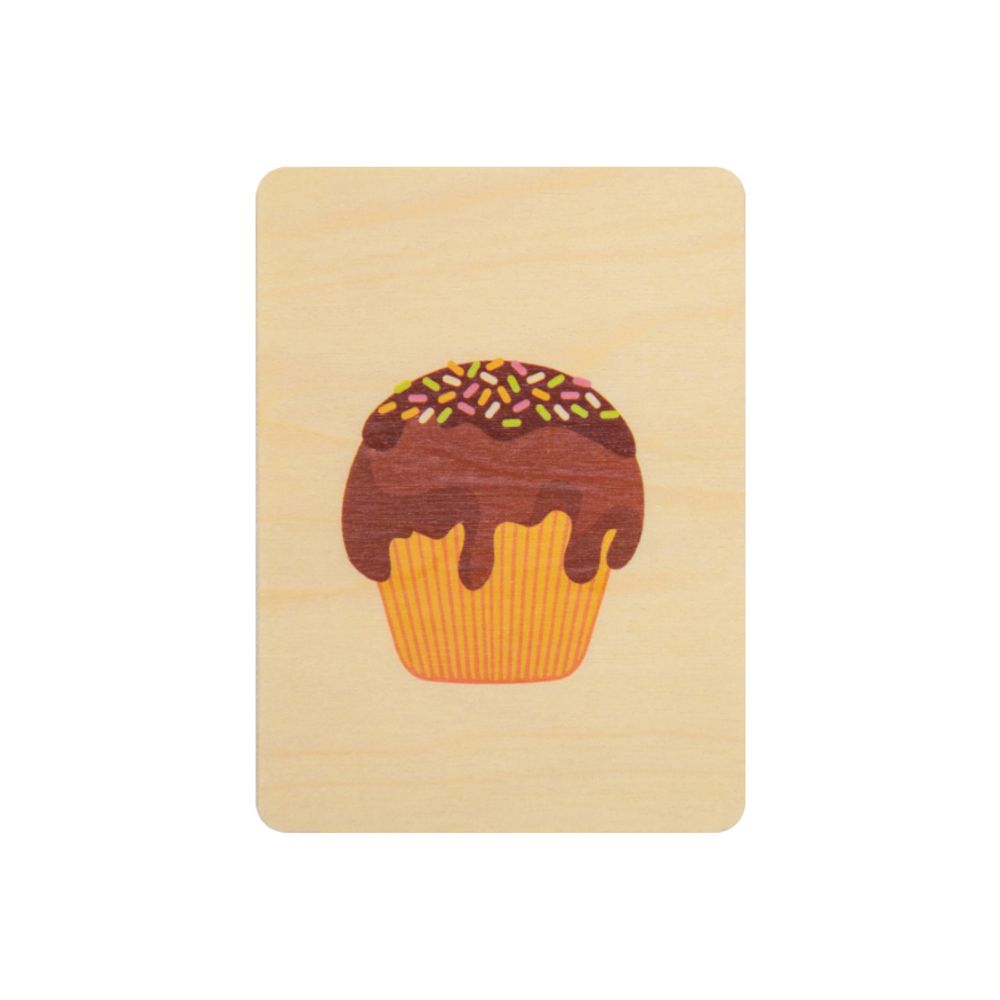 Carterie - Set cartes anniversaires Cupcakes - WOODHI