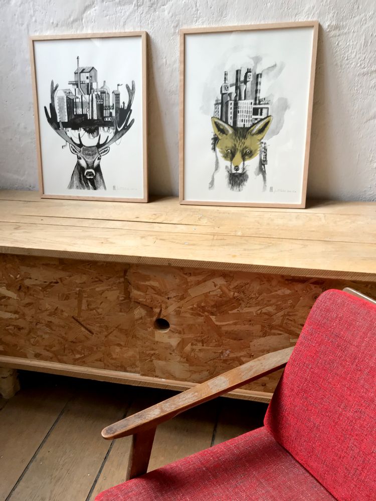 Objets de décoration - Affiche Cerf - ST