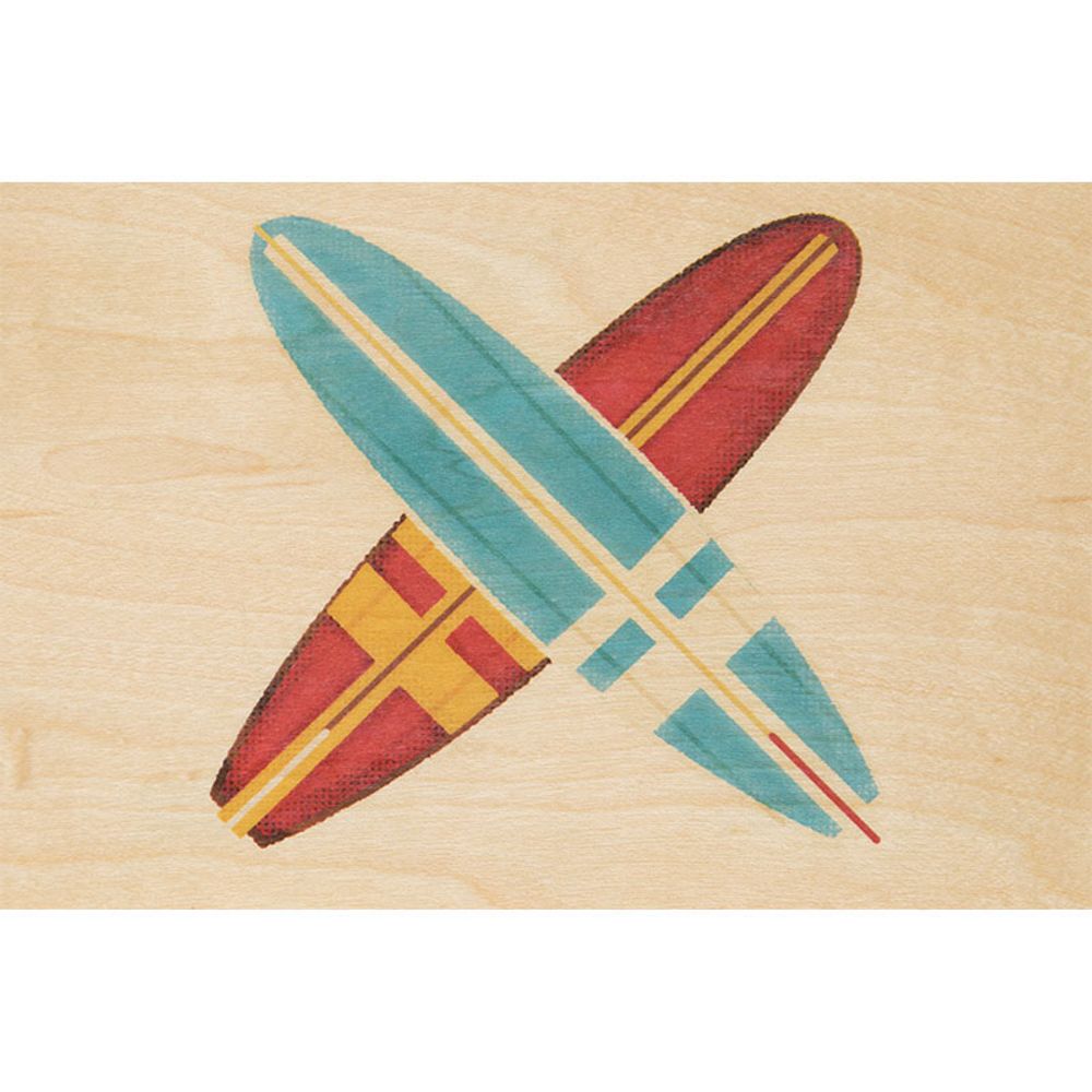 Card shop - Wood postcard "Surf" - WOODHI