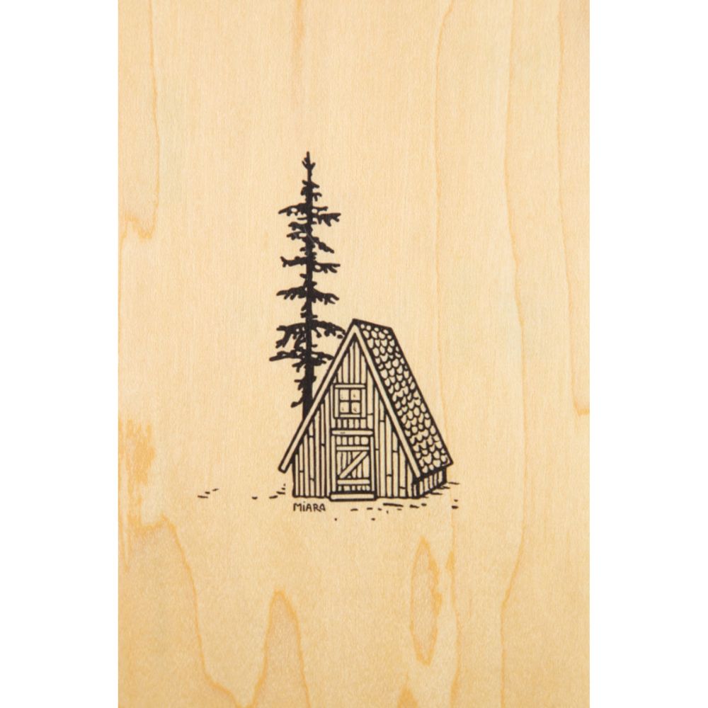 Carterie - Carte postale en bois Refuge - WOODHI
