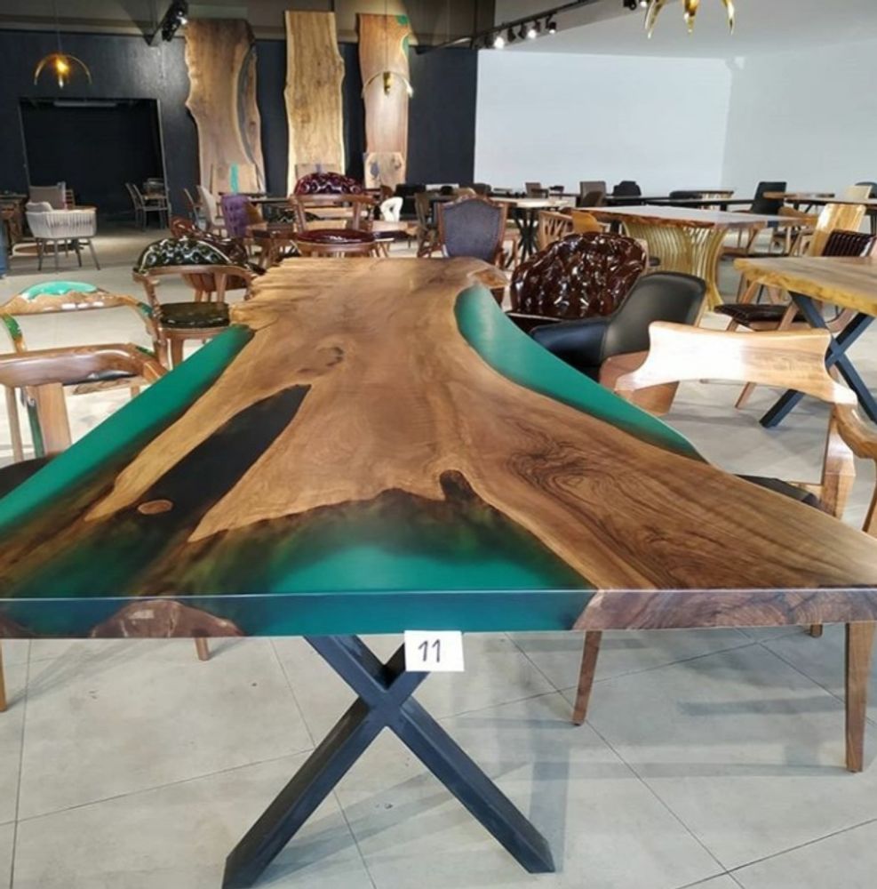 Dining Tables -  emerald  green feast table - DESIGNTRADE