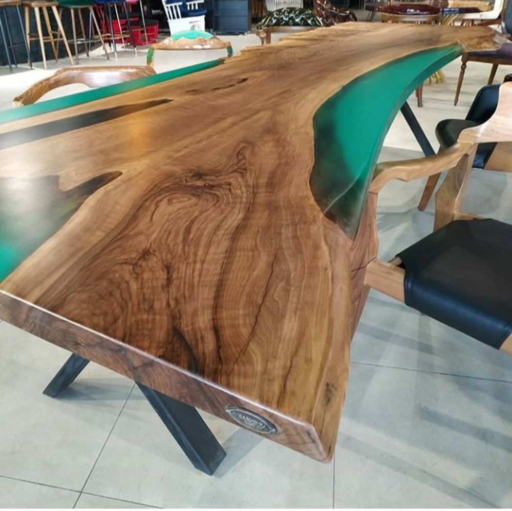 Dining Tables -  emerald  green feast table - DESIGNTRADE