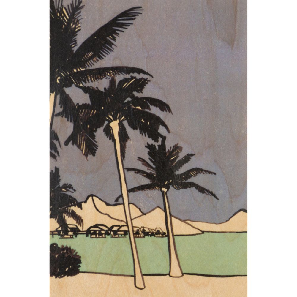 Carterie - Carte postale en bois Palm trees - WOODHI
