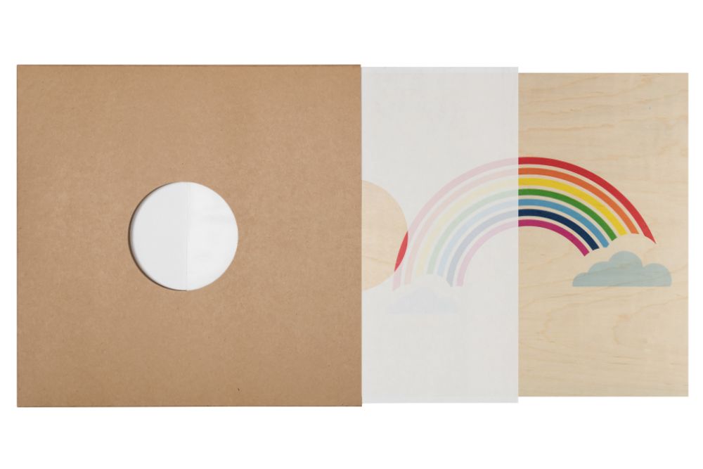 Autres décorations murales - Poster en bois « Rainbow » - WOODHI
