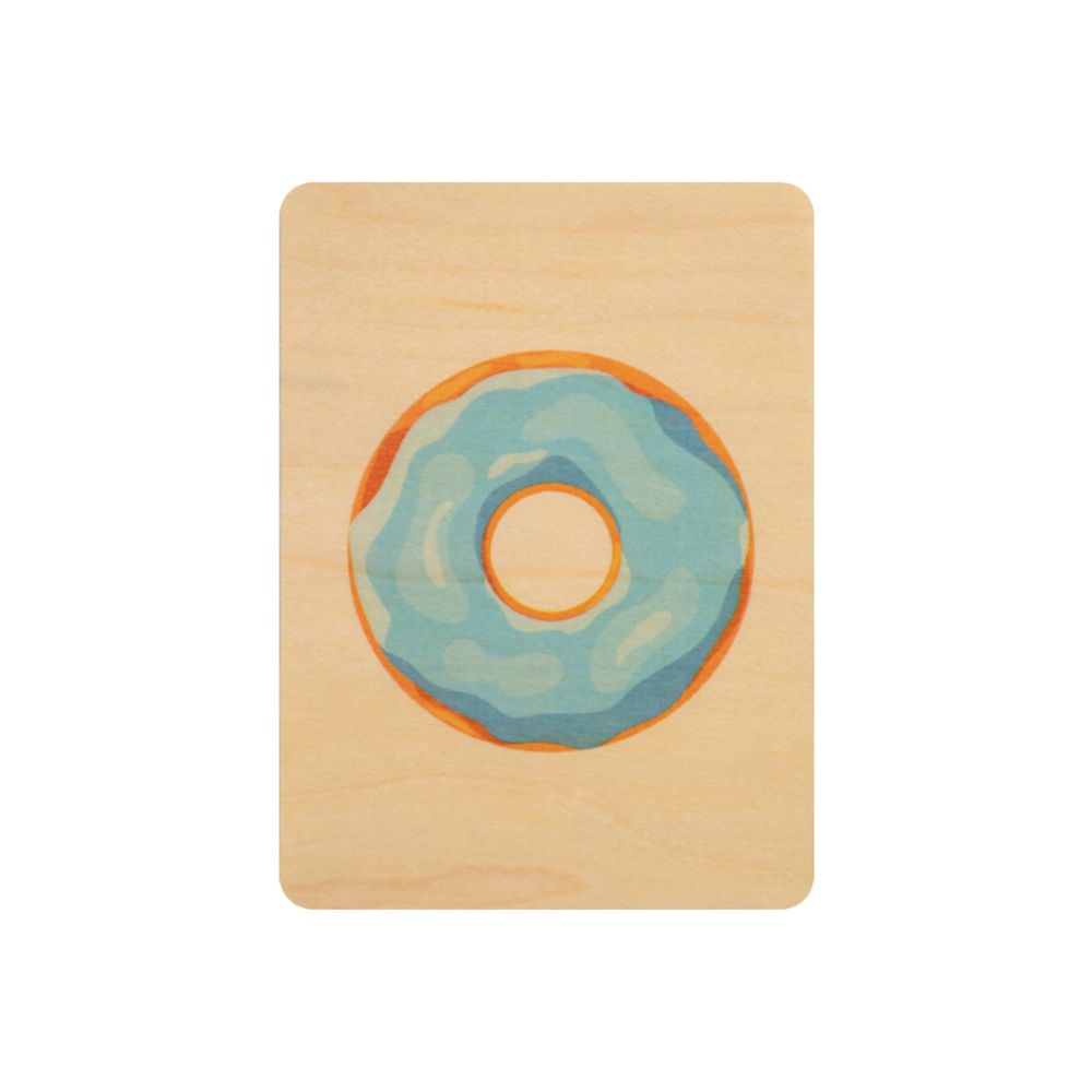 Carterie - Set cartes anniversaires Donuts - WOODHI