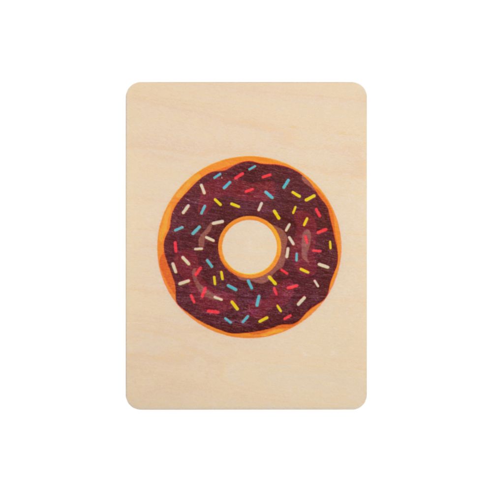 Carterie - Set cartes anniversaires Donuts - WOODHI