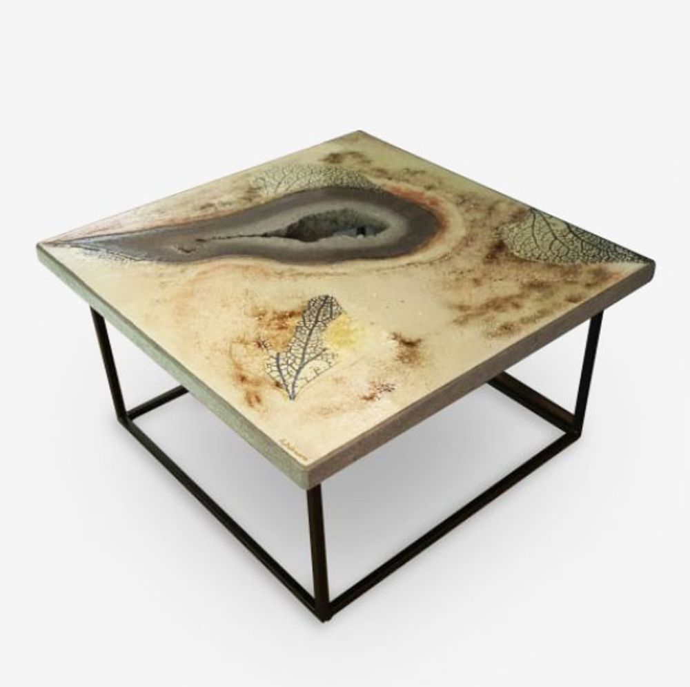 Coffee tables - Exceptional coffee tables in enamelled lava - ATELIER PÉPITE DE LAVE