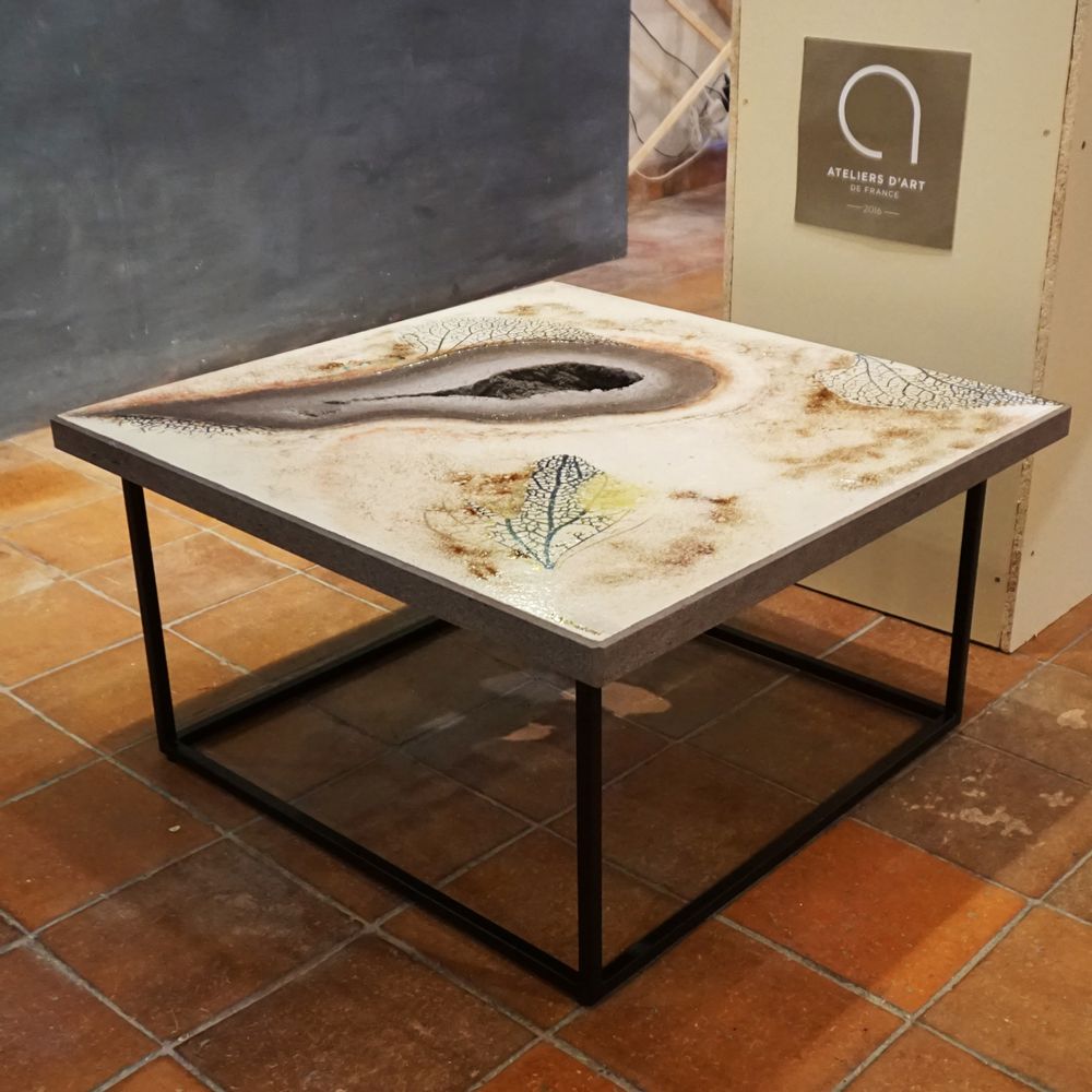 Coffee tables - Exceptional coffee tables in enamelled lava - ATELIER PÉPITE DE LAVE