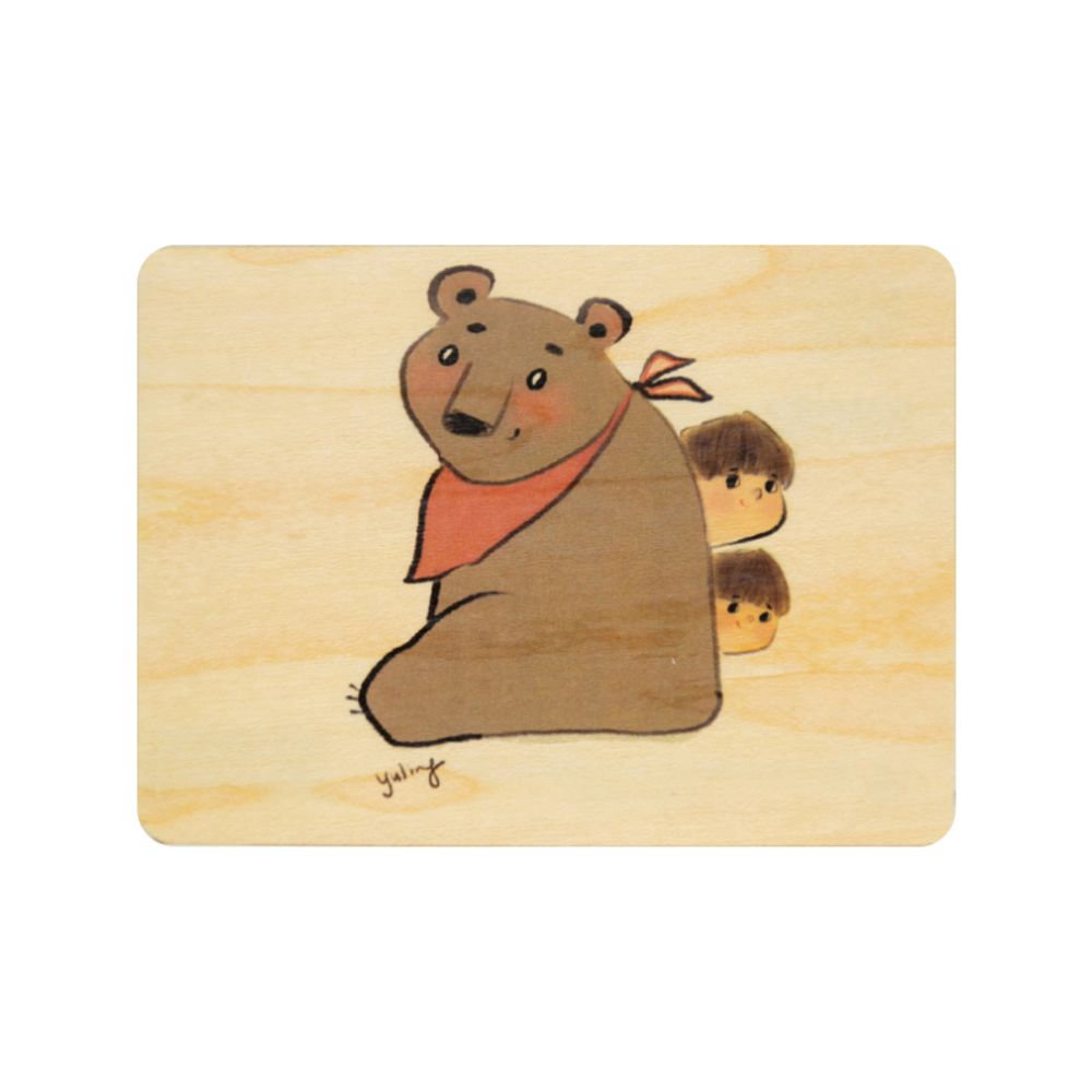 Cadeaux - Carte Woodhikids Bear - WOODHI