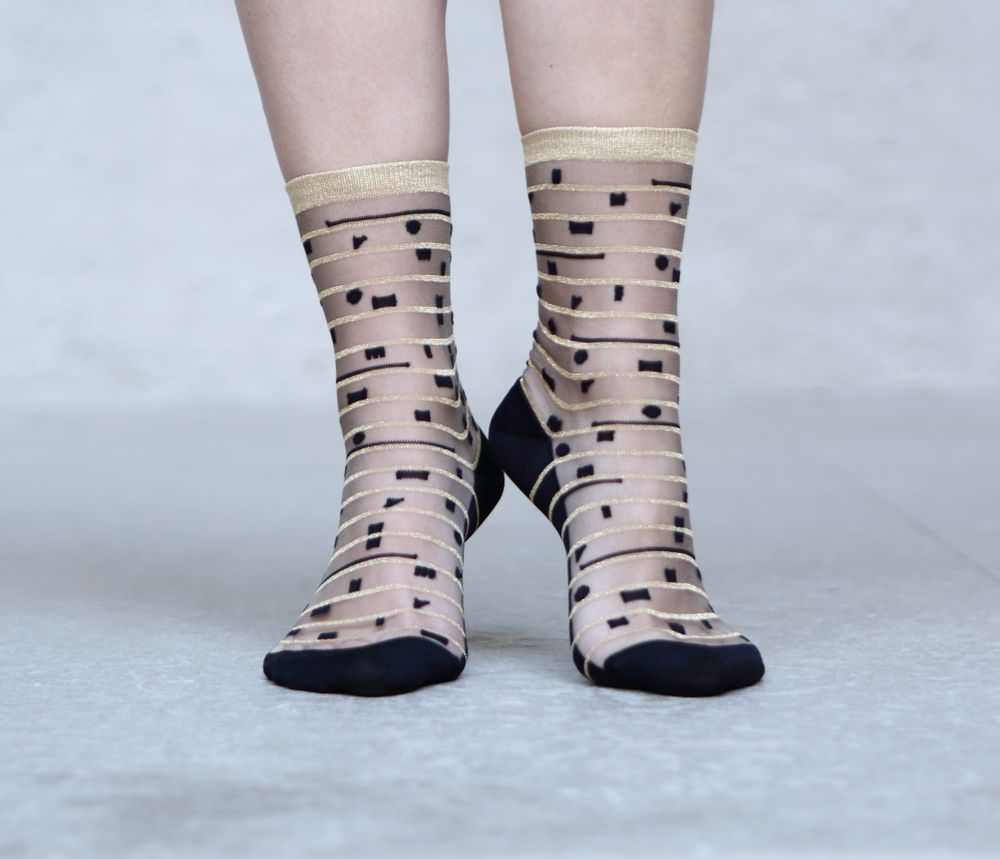 Socks - 5th Avenue Gold - ATELIER ST EUSTACHE