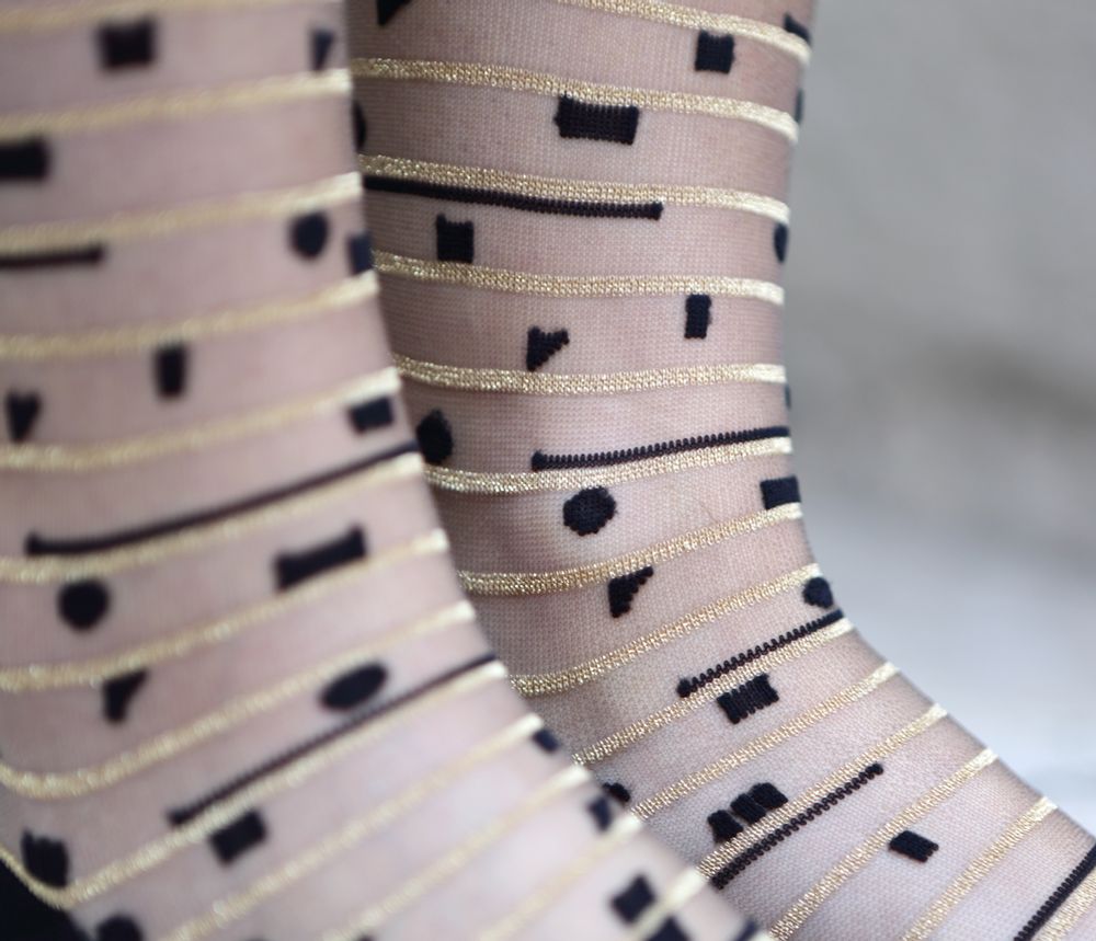 Socks - 5th Avenue Gold - ATELIER ST EUSTACHE