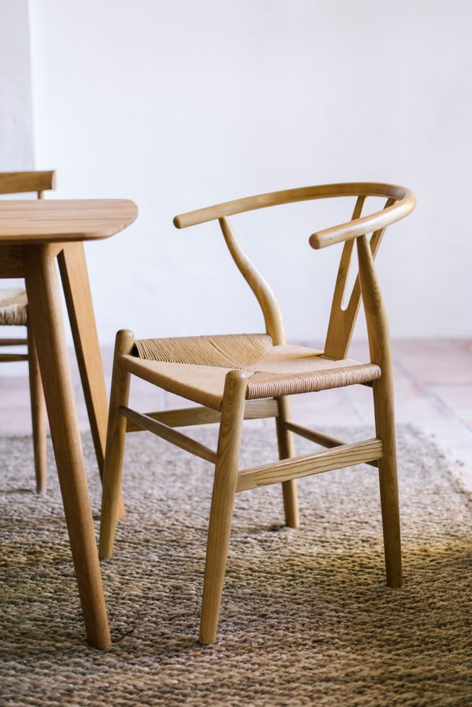 Chaises - Chaise Salma, bois d'orme et corde de papier MU70002 - ANDREA HOUSE