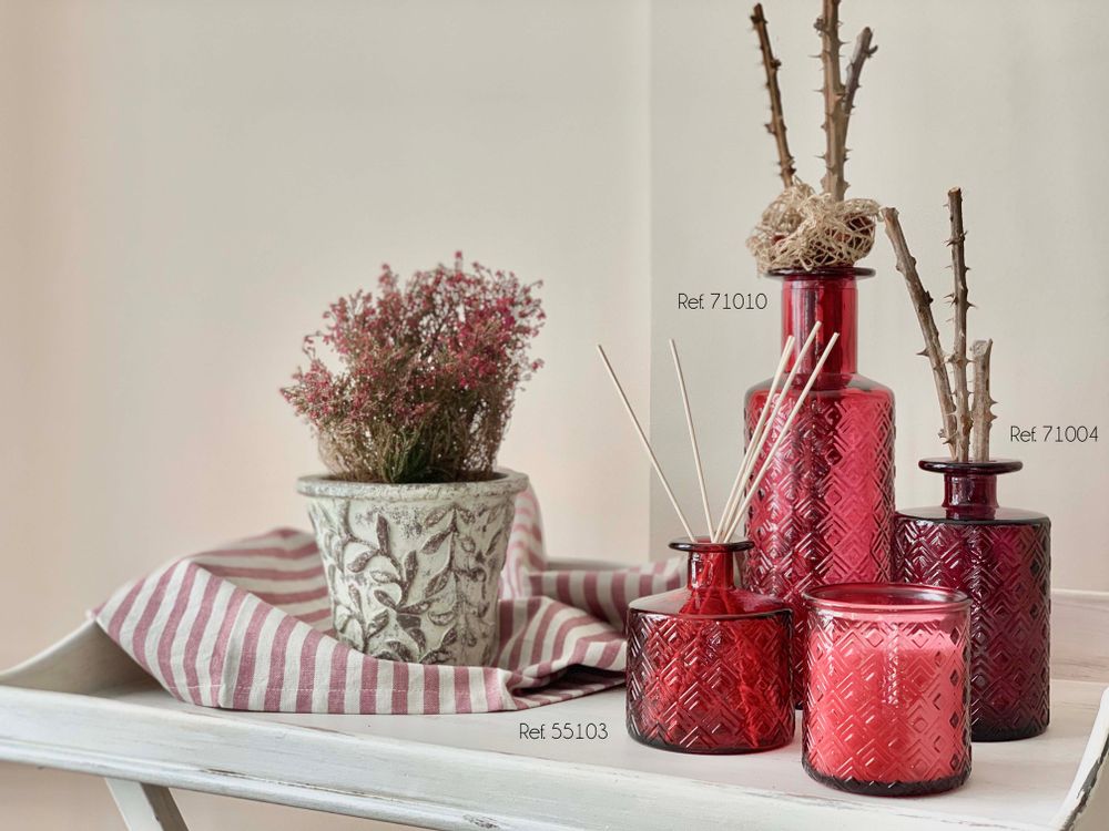 Decorative objects - Red Scented Candle - Organic Collection - VEREMUNDO HOME
