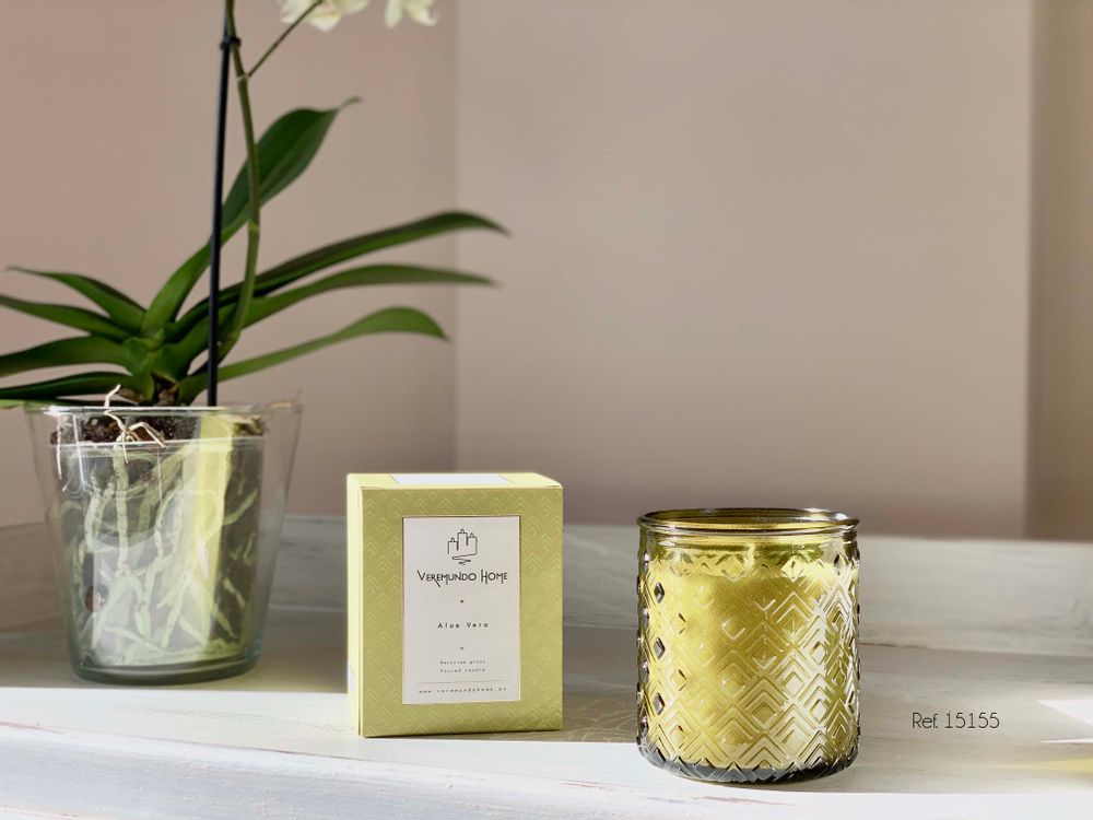 Objets de décoration - Bougie parfumée verte - Organic Collection - VEREMUNDO HOME
