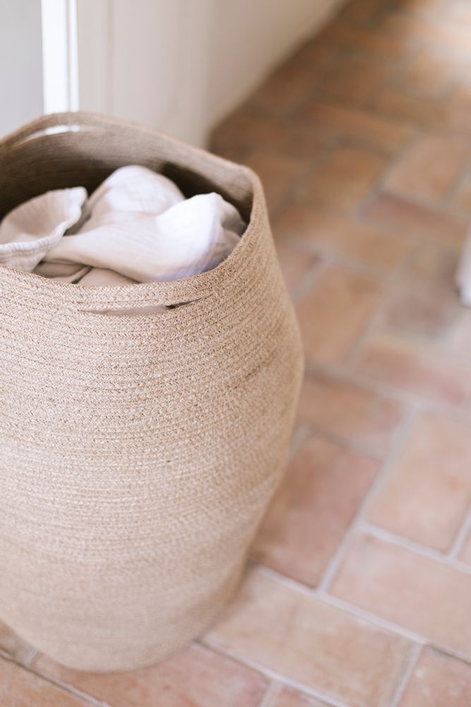 Laundry baskets - Jute Laundry Basket BA70195 - ANDREA HOUSE
