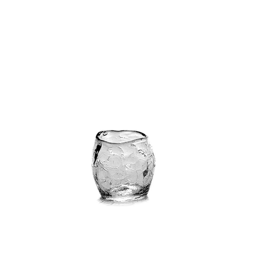 Glass - Helena cup Ø7 x h8 crackle - SEMPRE LIFE