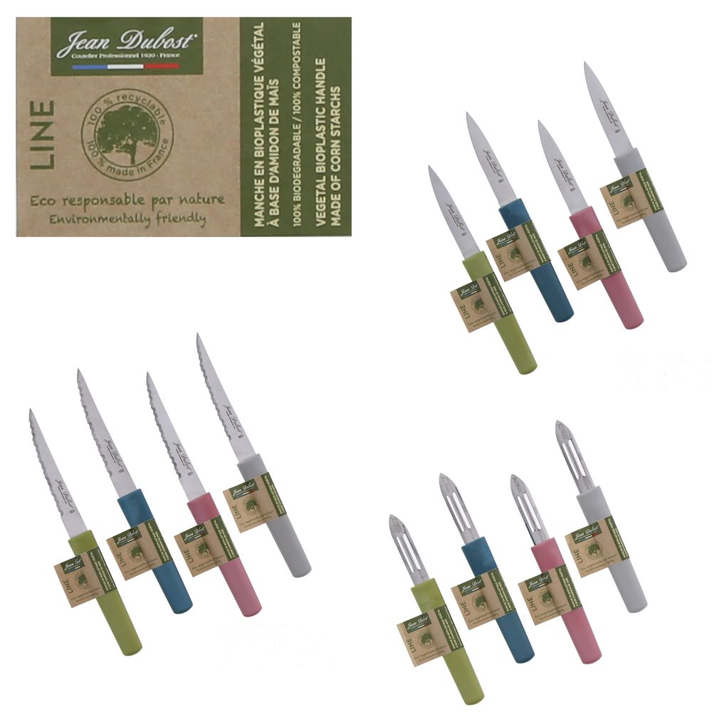 Couteaux - Couteaux steak Jean Dubost gamme écoresponsable Line - JEAN DUBOST