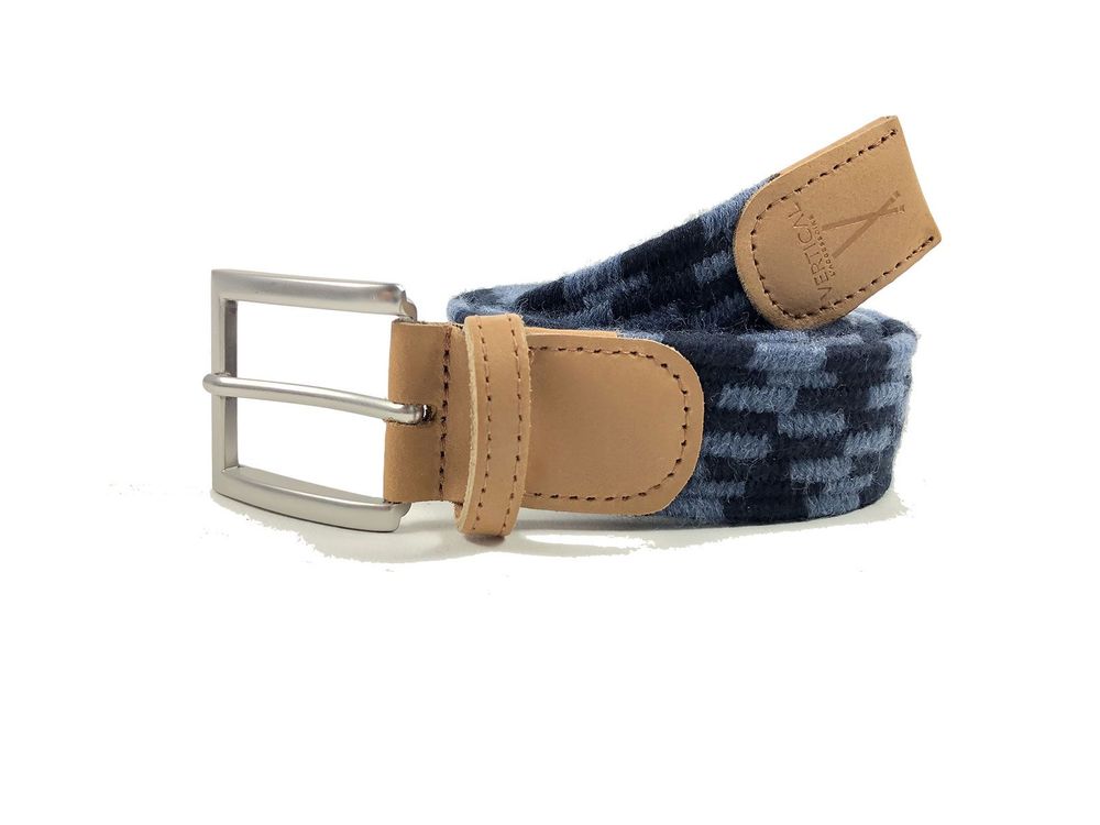 Petite maroquinerie - Ceinture tressée bleu noir - VERTICAL L ACCESSOIRE
