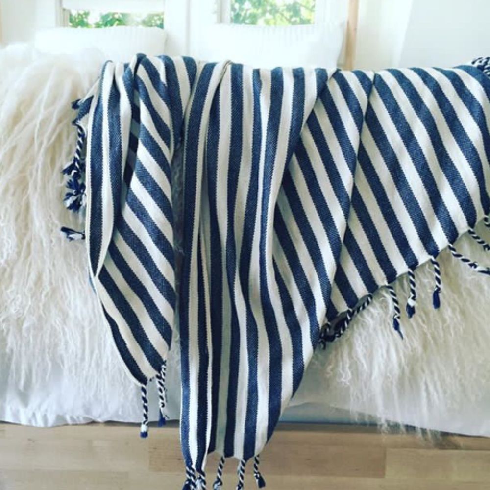 Serviettes de bain - SERVIETTE DE PLAGE FOUTA PESHTEMAL EN COTON TURQUE - LALAY