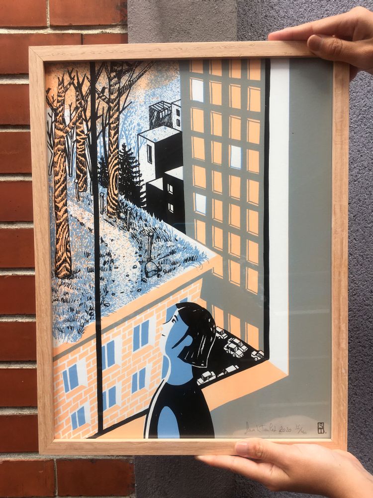 Paintings - City Poster - ST